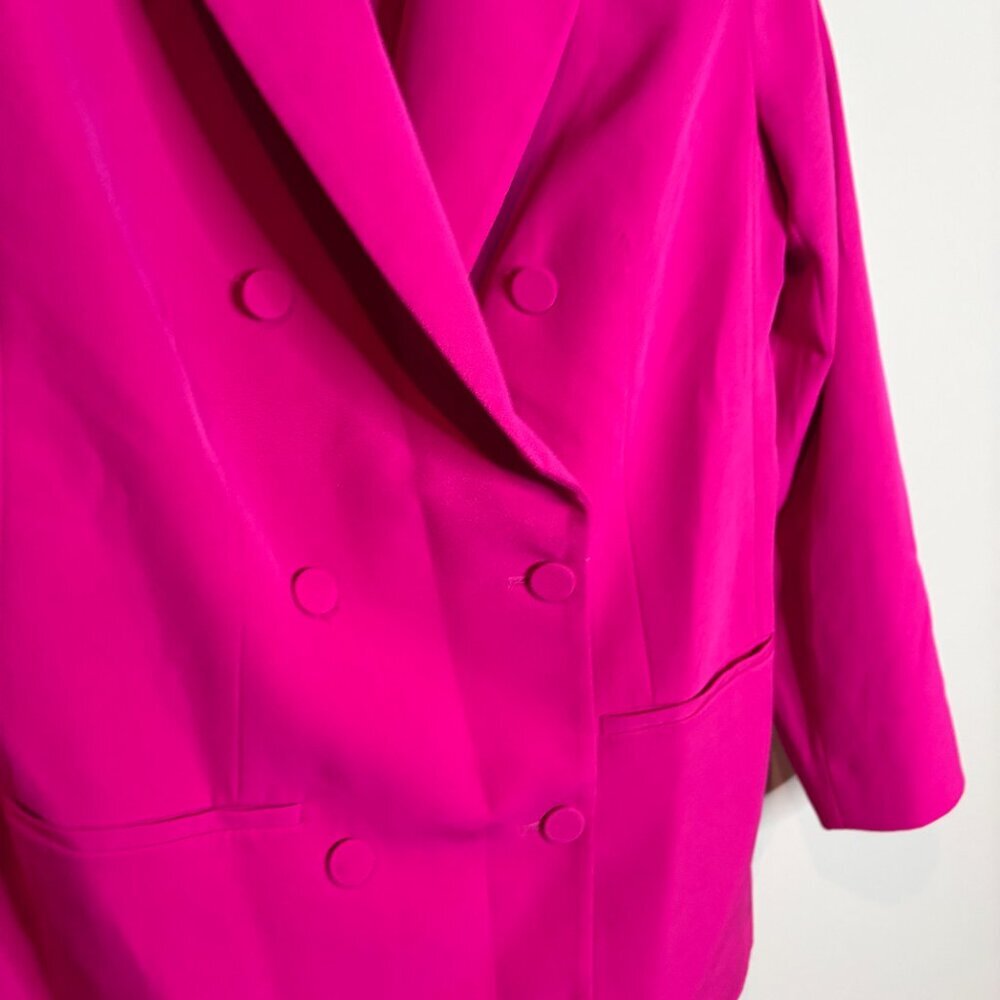 Express bright magenta Editor blazer jacket - Picture 2 of 5